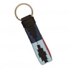 Leather Keyring "Blue"